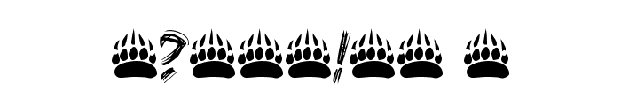 Bearpaw Font OTHER CHARS