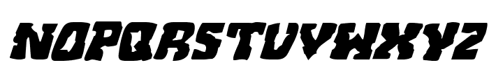 Beastian Expanded Italic Font LOWERCASE