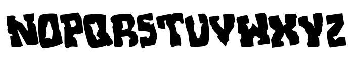 Beastian Rotated Regular Font UPPERCASE