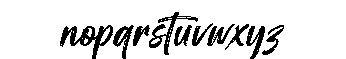 Beatcarb Font LOWERCASE