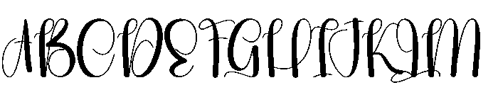 Beautica1 Font UPPERCASE
