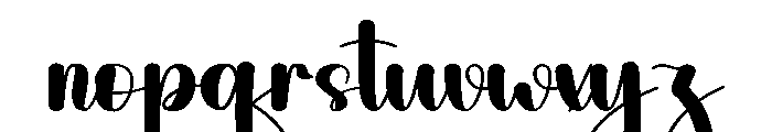 Beautica1 Font LOWERCASE