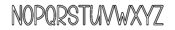 Beautiful Alphabet Font UPPERCASE