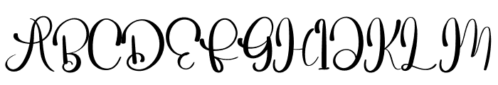 Beautiful Angel Font UPPERCASE