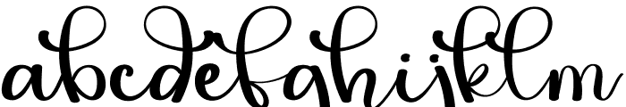 Beautiful Angel Font LOWERCASE