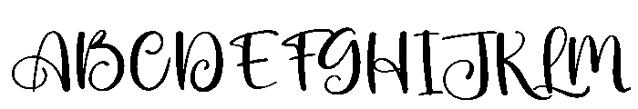 Beautiful Butterfly Font UPPERCASE