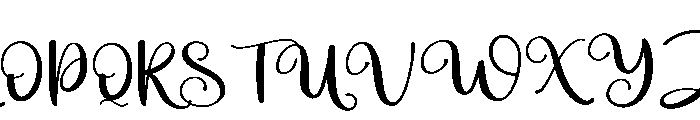 Beautiful Butterfly Font UPPERCASE