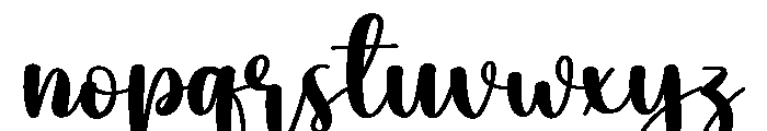 Beautiful Butterfly Font LOWERCASE