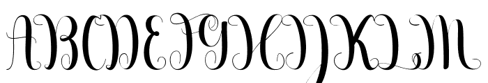 Beautiful Calligraphy Free Font UPPERCASE