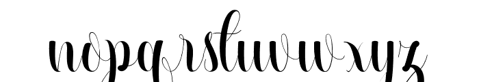 Beautiful Calligraphy Free Font LOWERCASE