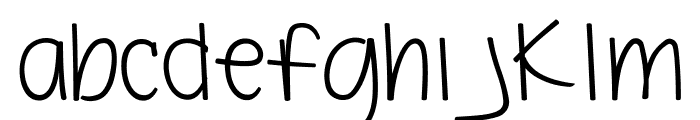 Beautiful Flaws Font LOWERCASE