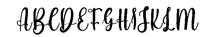 Beautiful Flower Font UPPERCASE