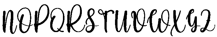 Beautiful Flower Font UPPERCASE