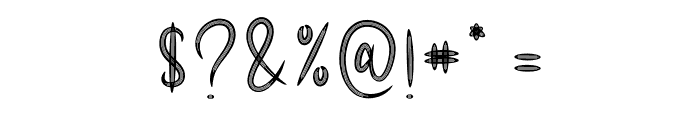 Beautiful Handmade Font OTHER CHARS