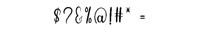 Beautiful Handmade1 Font OTHER CHARS