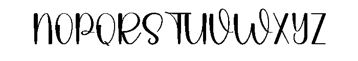Beautiful Handmade1 Font UPPERCASE