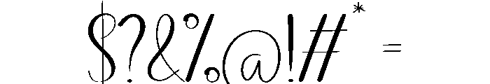 Beautiful House Font OTHER CHARS