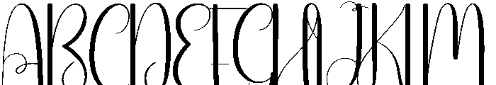 Beautiful House Font UPPERCASE