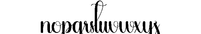 Beautiful House Font LOWERCASE