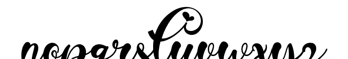 Beautiful Lovely Style Demo Font LOWERCASE