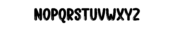 Beautiful Night Font LOWERCASE