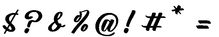 Beautiful Reluxes Font OTHER CHARS