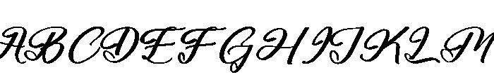 Beautiful Reluxes Font UPPERCASE
