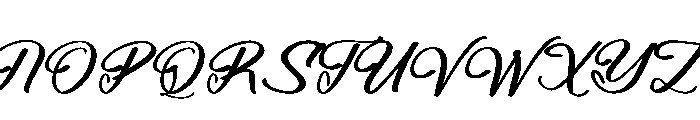 Beautiful Reluxes Font UPPERCASE