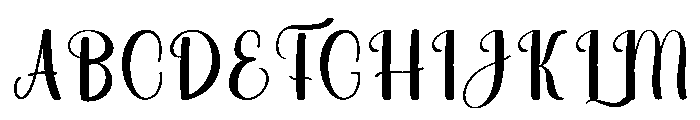 Beautiful Shopia Font UPPERCASE