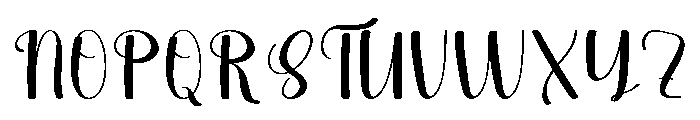 Beautiful Shopia Font UPPERCASE