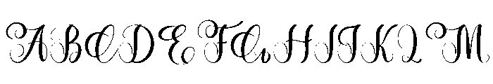 Beautiful Snowday Font UPPERCASE