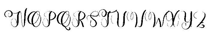 Beautiful Snowday Font UPPERCASE