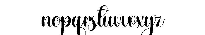 Beautiful Snowday Font LOWERCASE