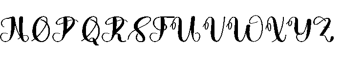 Beautiful Sunshine Font UPPERCASE