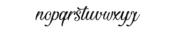 Beautiful and Openhearted Font LOWERCASE