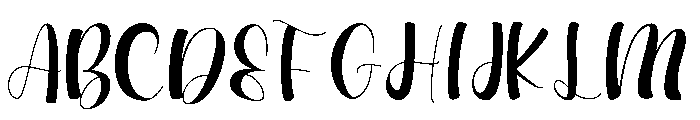 Beautiful3 Font UPPERCASE