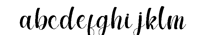 Beautiful3 Font LOWERCASE