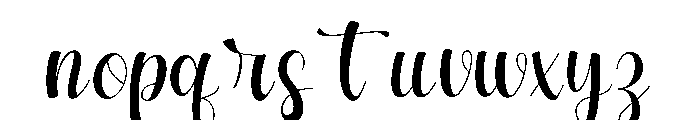 Beautiful3 Font LOWERCASE