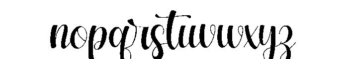 Beautiful4 Font LOWERCASE