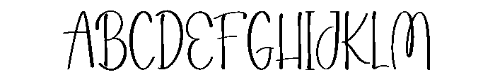 BeautifulHandwritten Font UPPERCASE