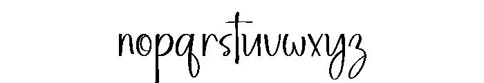 BeautifulHandwritten Font LOWERCASE