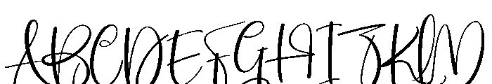 Beautifull1 Font UPPERCASE