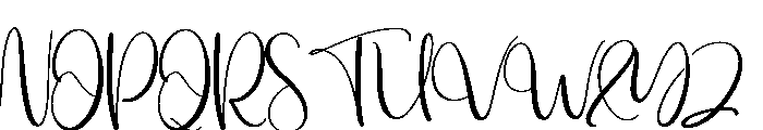 Beautifull1 Font UPPERCASE