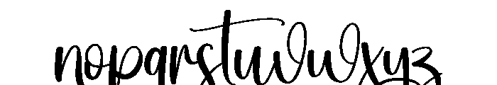 Beautifull1 Font LOWERCASE