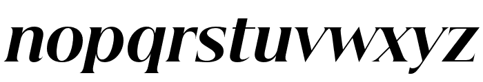 Beautique Display Black Italic Font LOWERCASE