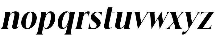 Beautique Display Condensed Black Italic Font LOWERCASE