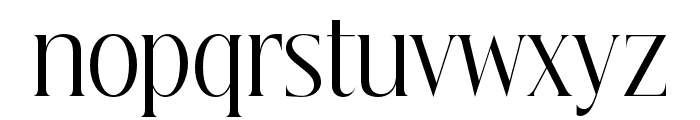 Beautique Display Condensed Light Font LOWERCASE