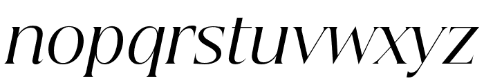 Beautique Display Italic Font LOWERCASE
