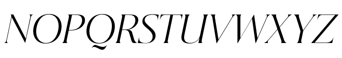 Beautique Display Light Italic Font UPPERCASE