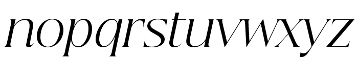 Beautique Display Light Italic Font LOWERCASE